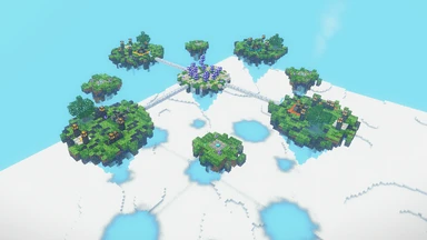 The Vael Forgeholds: four team isles over the cloud sea, each with its Homefire, its Forgewell and its Armoury.