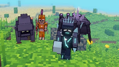 Hollows, a Frostbitten, a Bonewalker and a Crawler at dusk, each one different.